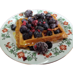 Waffles de Arándanos