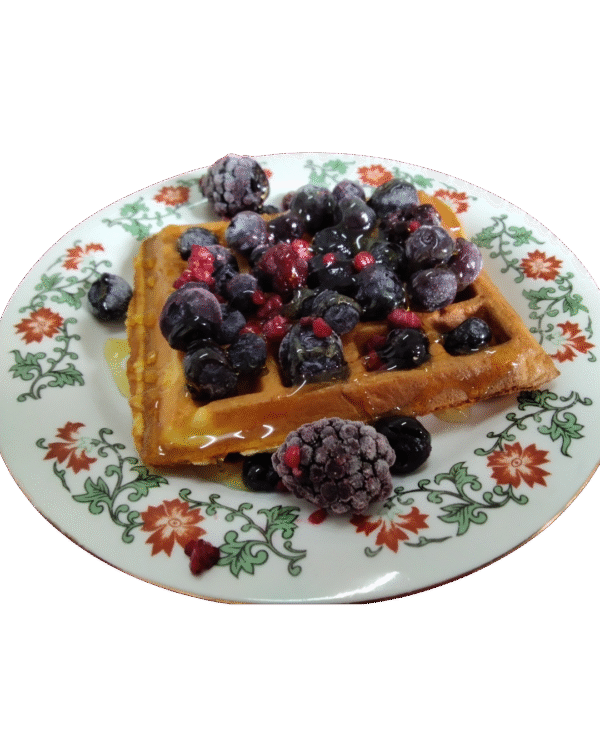 Waffles de Arándanos