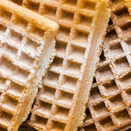 primer-plano-de-waffles